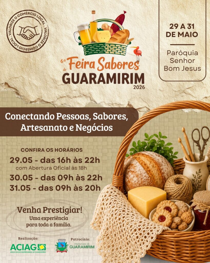 6ª edição da Feira Sabores de Guaramirim acontece neste fim de semana